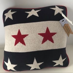 Americana stars & stripes 13” x 13” pillow